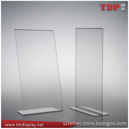 8.5 x 11 inches 5" x 7" Acrylic Sign Holder / Clear Table Card Display / Plastic Upright Menu Ad Frame Acrylic Sign Holder